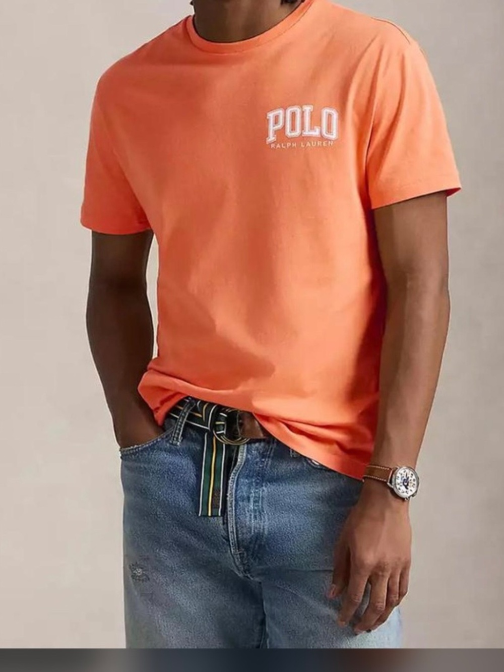 Polo Ralph Lauren T-Shirt Mens 3XB Orange New